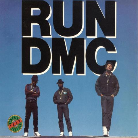An image of the cover of the album 'Tougher Than Leather' by Run-DMC