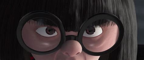 Edna off of The Incredibles, looking cross and presumably saying "No Capes!"