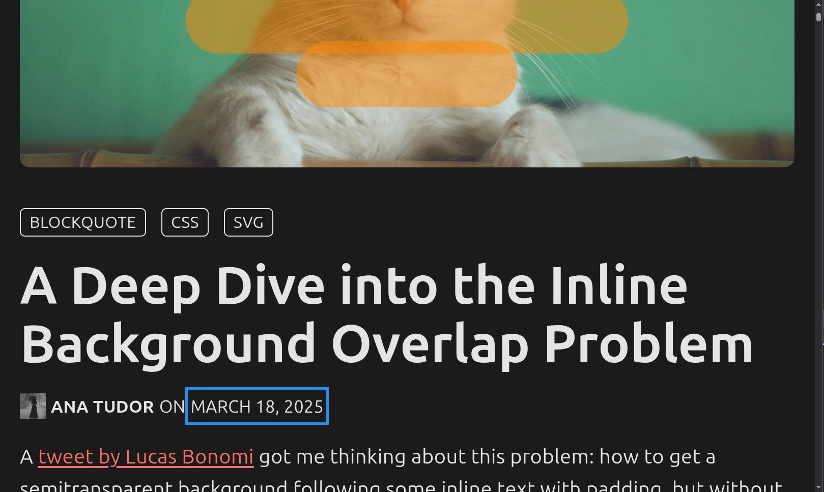 My original article, dated March 18, 2025.