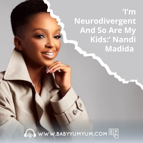 At BabyYumYum, we proudly stand with neurodivergent parents and those raising neurodivergent children.  Our recent Neurodiversity Parenting Workshop is just one example of that commitment.  Goodwill Thomo spoke to Nandi Madida, a media powerhouse who openly shares her journey with ADHD.    📖 Read more here: https://zurl.co/zShUS   #BabyYumYum #BYY #NeurodiversityMatters #NeurodivergentFamilies #ADHDAwareness #InclusiveParenting #SupportNeurodivergence #NeurodivergentVoices #NandiMadida