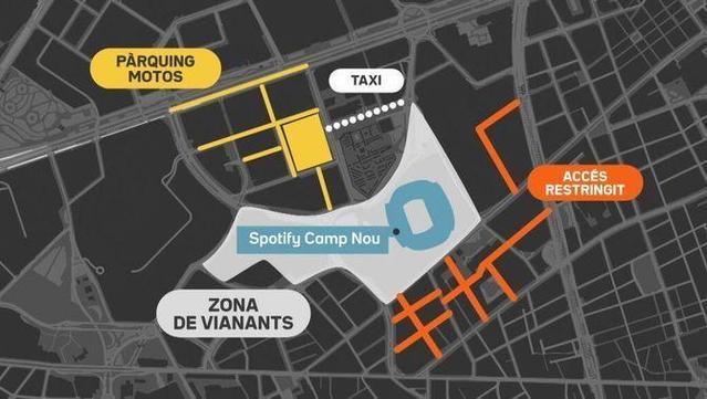 El nou pla de mobilitat dels voltants del Camp Nou