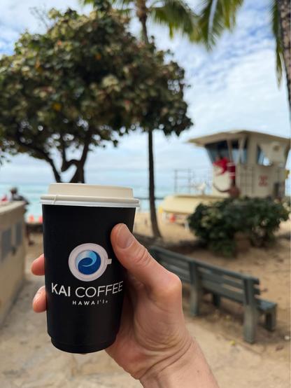 Kai coffee at Waikiki Beach