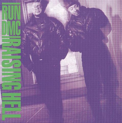 An image of the cover of the album 'Raising Hell' by Run-DMC