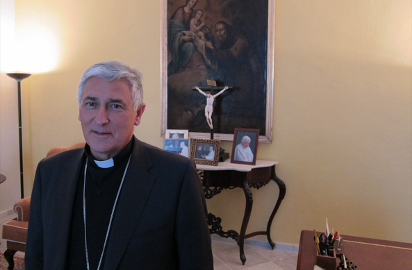 El bisbe de Cadis i Ceuta, ara jubilat, Rafael Zornoza Boy, no va assistir aquest divendres a la sessió plenària de la CEE (Europa Press)