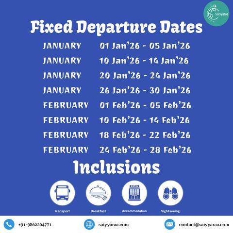 Meghalaya Groupt Tour Date