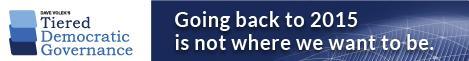 A Thoughtful TDG Critic

Tiered Democratic Governance is mostly ignored. After all, the Democratic Party is going to govern again--and it will govern wisely. So there is no need to investigate a new democracy. 

But in 2023, a TDG critic explained to me why the TDG could not work: 
