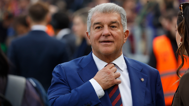 Joan Laporta abans del Barça-Athletic (Reuters/Bruna Casas)