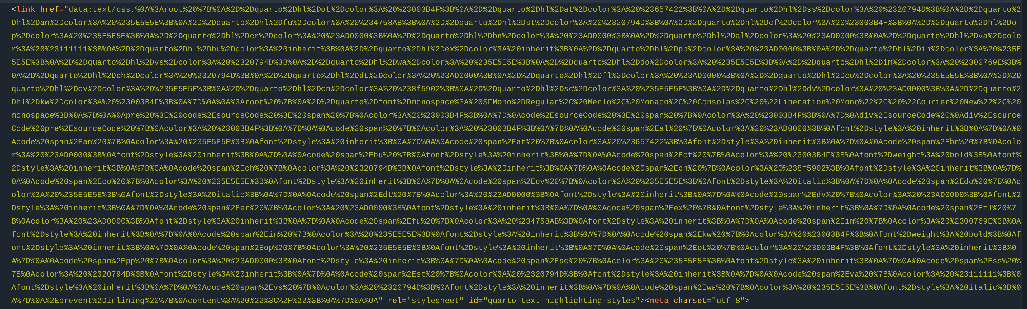 long ass <link href="data:text/css,"> tag