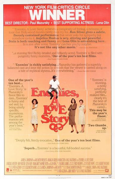 Poster for the 1989 movie Enemies, A Love Story