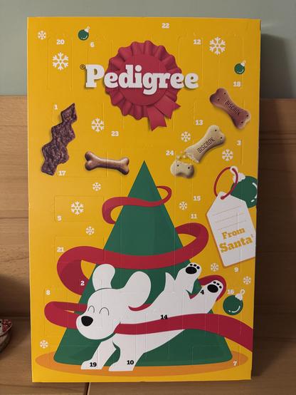 Ein Hundeadventskalender von Pedigree.