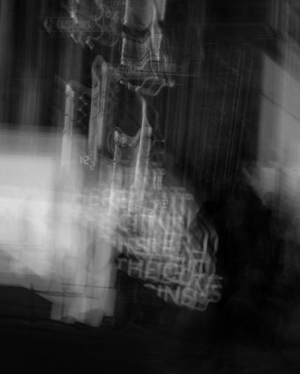 
Abstract, black-and-white street photograph with intentional camera movement (ICM)

Photography by Al Keddie