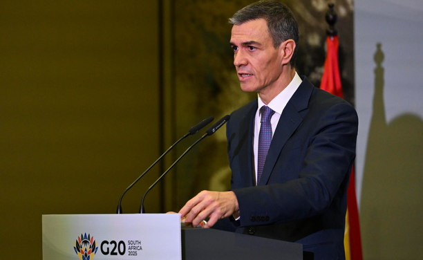 Pedro Sánchez a la cimera del G-20, on ha parlat del fiscal general (EFE/Pool Moncloa/Borja Puig de la Bellacasa)