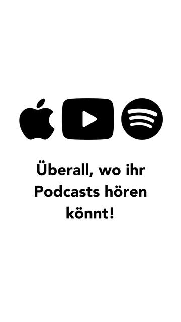 Überall, wo ihr Podcasts hören könnt!