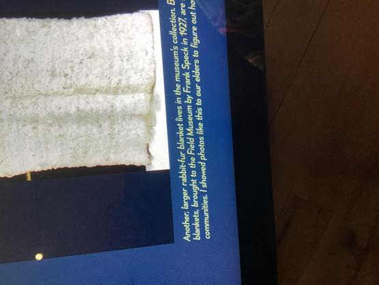 Gordon Moar, an elder in our community, stands in front other animal bones hung on it. This is still an important #Innu ceremony, though i is disappearing. Bringing these items home would help make sure it doesn't‎'‎ .