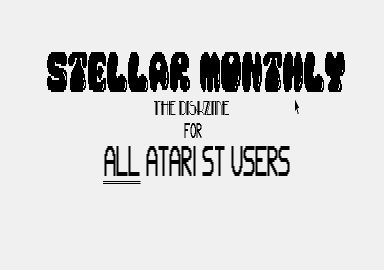Stellar Diskzine Issue 01