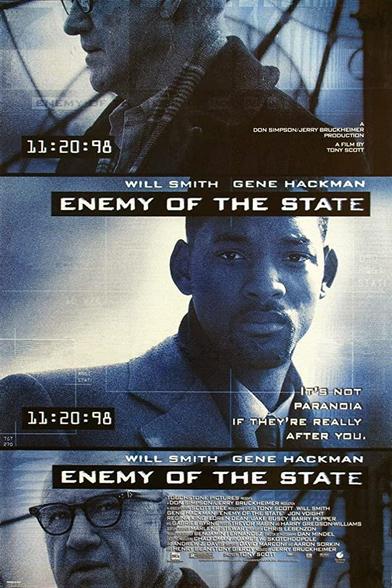 Poster for the 1998 movie Enemy of the State