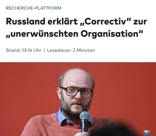 Russland erklärt "Correctiv" zur "unerwünschten Organisation"