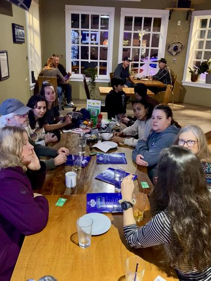 Emily Lowan & the BC Green team meet with supporters in Terrace, BC.