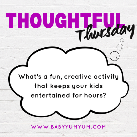 Paint, playdough, cardboard castles? We’re taking notes 🎨👇  #BabyYumYum #BYY #ThoughtfulThursday #CreativeKids #PlayTimeMagic #ModernParenting #RealParenting #FunWithKids #ParentingHacks #EndlessEntertainment