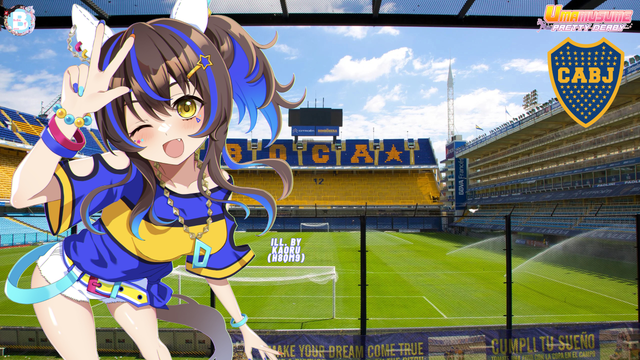 (ill. by kaoru (h8qm9))
Other teams, especially River, need not bother. In Argentine football, I answer to one team, and one team only: BOCA. #bocajuniors #UmaMusume #daitakuhelios