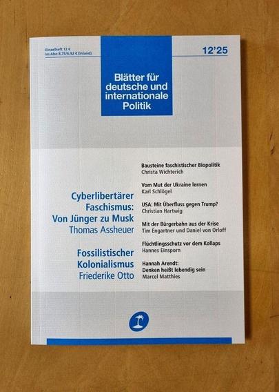 Die Dezember-Ausgabe der »Blätter«