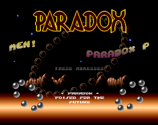 Screenshot of "Sextimates" - Crack: Paradox (PDX) - Published by Actionworks on Commodore Amiga (1989)