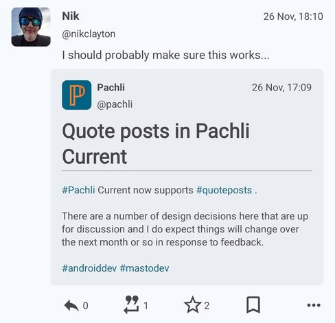 Old light mode, with new boost/quote button