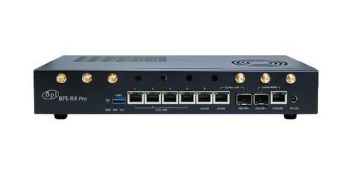 Banana Pi BPI-R4 PRO Mediatek MT7988A Wifi7 Router Official Metal Enclosure Now Available After careful design and optimization, the official metal enclosure for Banana Pi BPI-R4 PRO is finally here. https://aliexpress.com/item/1005010407173030.html 
#wifi7 #bpir4pro #bananapi #opensource #openwrt #Mediatek #MT7988A #wifi7 #router #network
