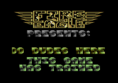 Screenshot of "Dalto" - Crack: Fire Eagle (FE) - Published by Systems Editoriale s.r.l. on Commodore 64 (1988)