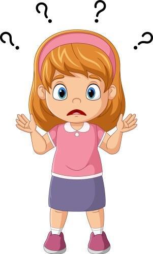 Girl questioning