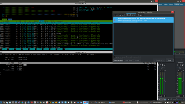 🎬 🙌

#Kdenlive #AntiX #FFmpeg #VAAPI #MLT #ChristianMarillat #DMO #GPU #Intel 