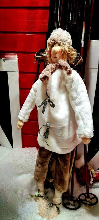 Le temps d'une pause 
Vitrine de Noël 
Personnage 