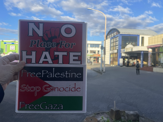🇵🇸 #NoPlaceForHate  #FreePalestine  #FreeGaza  #StopGenocide プラカ
