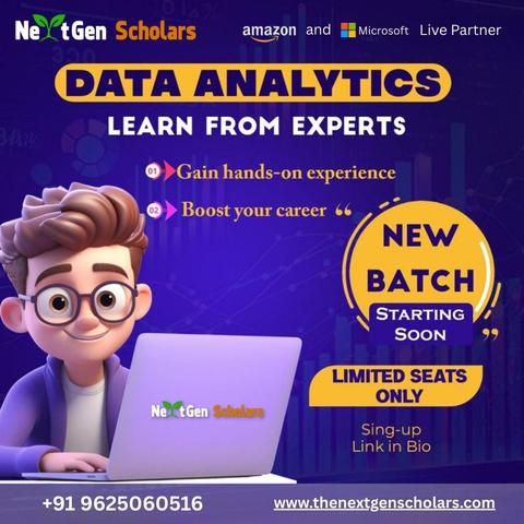 NextGen delivering best Data Analysis Training
Enroll soon for New Batches
Contact Us:- https://maps.app.goo.gl/uwo49ovf1HF2UeQ46
