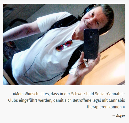Als ich 20 Jahre alt war, habe ich erfahren, dass ich das Hepatitis-C-Virus in mir trage. Damals sagte mir der Arzt, man würde erstmal abwarten, ob es sich von alleine ausheile. Lange Jahre blieb ich gesund.

Bis der Virus 2013 anfing, meine Leber anzugreifen und zu schädigen. Es folgte ein vierjähriger Kampf. Die erste medikamentöse Behandlung führte nicht zum gewünschten Erfolg. Glücklicherweise schlug die zweite Therapie an und der Virus war nach einiger Zeit nicht mehr in meinem Körper nachweisbar. Jedoch hatte ich während der gesamten Therapie Nebenwirkungen – unter anderem Übelkeit und Appetitlosigkeit. Dagegen konsumierte ich regelmässig Cannabis, was sehr gut half.