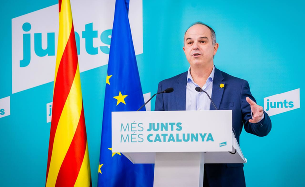 El secretari general de Junts, Jordi Turull, intervenint al Consell Nacional del partit (ACN)