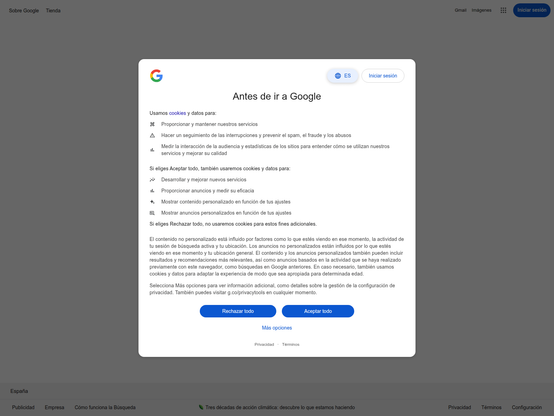 Screenshot of phishing site