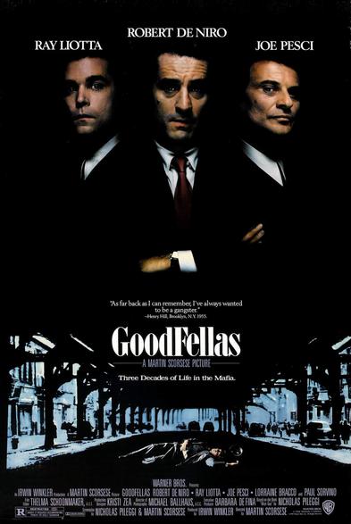 Poster for the 1990 movie Goodfellas