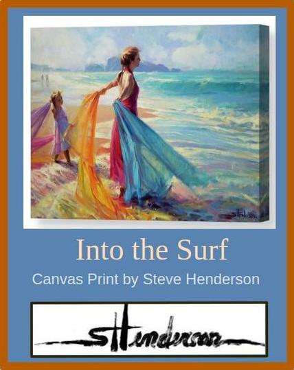 Woman and child at the beach.