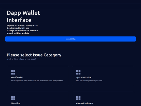 Screenshot of phishing site
