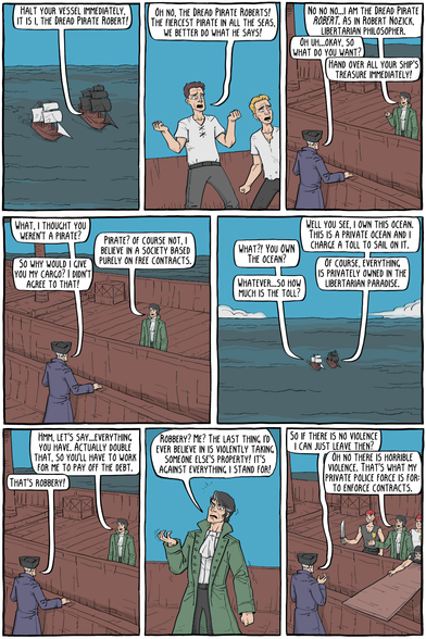 Property is theft you say? How dare you, I worked hard writing up these contracts that say I own the entire world and everyone else has to pay me rent.
