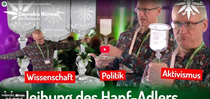 🌱 #Hanfadler Verleihung 🌱 #Cannabis & #Politik #GeorgWurth 
