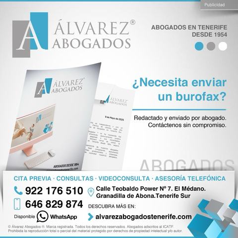 ¿Necesita enviar un burofax? Tramitación por internet al mejor precio, cómodamente sin desplazamientos. Redactado y enviado por abogado. Contáctenos sin compromiso. https://alvarezabogadostenerife.com/2023/09/redaccion-y-envio-de-burofax-por-abogado/   #alvarezabogados #abogados #Tenerife #Canarias #burofax #legal #tenerifelegal #abogadostenerife  