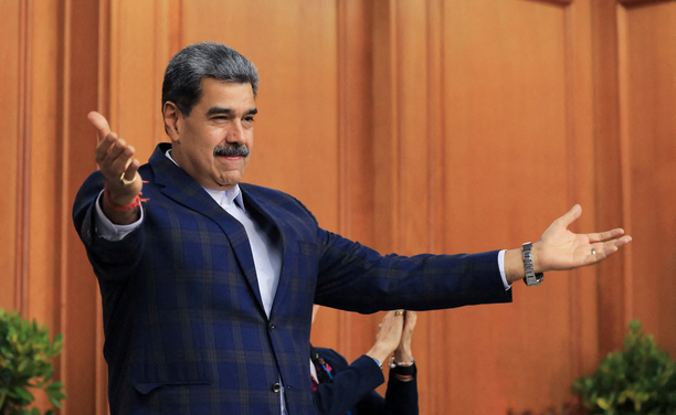 Nicolás Maduro, president de Veneçuela, en un acte públic al palau de Miraflores. (Reuters/ Palau de Miraflores) (Reuters/Miraflores Palace)