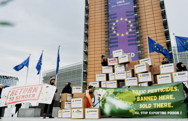 📦 Today, 75 boxes of EU-banned #pesticides were returned to the European Commission in Brussels
🗺️ From Brazil to India, Indonesia to South Africa, citizens sent a clear message: toxic exports must stop
📢 https://www.pan-europe.info/press-releases/2025/12/%E2%80%9Creturn-sender%E2%80%9D-citizens-deliver-banned-eu-pesticides-back-brussels

#ToxicTrade #ReturnToSender #StopToxicTrade #AgrotoxicsKiLL #StopAgrotoxics #StopEUMercosur #StopFTA 