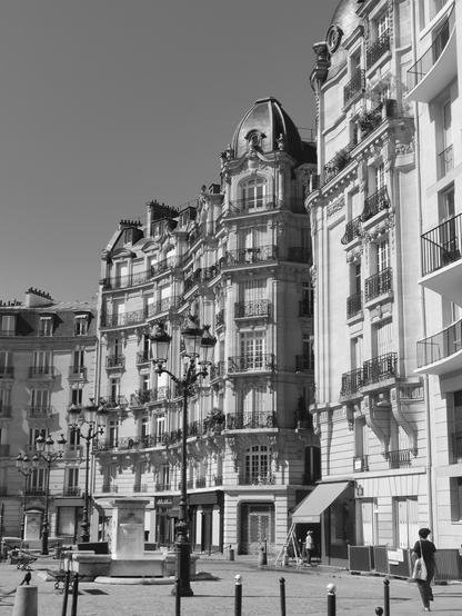 Immeubles de rapport bourgeois dans Paris.