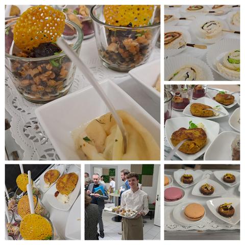 Collage Bilder ansprechend arrangiertes Catering