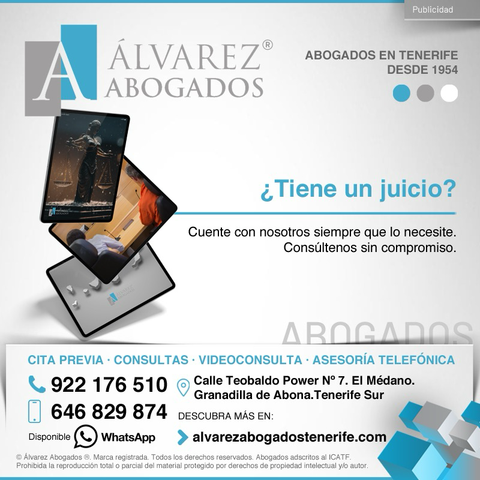 ¿Tiene un juicio? Cuente con nosotros siempre que lo necesite. Cubrimos la isla de Tenerife, en el Sur y el Norte. Somos especialistas en Derecho Civil, Penal, Familia, Herencias, Desahucios, Inmobiliario, Seguros, Contractual, Registral, Hipotecario, Notarial, Procesal, Litigios, Bancario y Reclamación de Deudas. ¡Consúltenos ahora! https://alvarezabogadostenerife.com   #alvarezabogados #abogados #Tenerife #legal #justicia #juzgados #tenerifelegal #abogadostenerife    