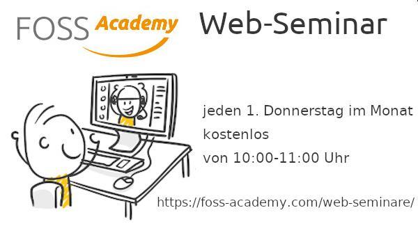 FOSS Academy Webseminare https://foss-academy.com/web-seminare/