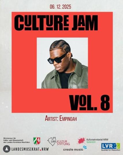 Culture Jam in Gelsenkirchen am 6.12.25. Artist Empinoah